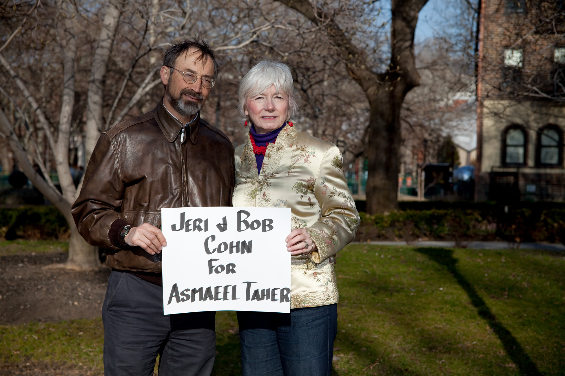 Jeri and Bob Cohn for Asmaeel Taher