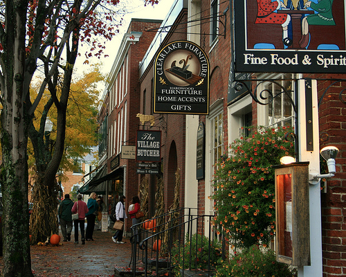 Photograph-The town of Woodstock, VT.